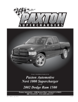 Paxton Automotive Automobile Parts 2002 Dodge Ram 1500 User manual