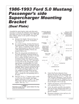 Vortech Superchargers 1986-1993 Ford 5.0 Mustang Passenger Side Dual Plate Bracket Installation guide