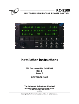 Technisonic RC-9100 Installation guide