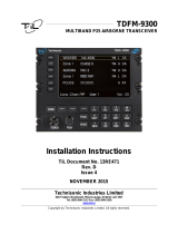 Technisonic TDFM-9300 Installation guide