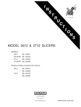 Hobart 2612PHS User manual