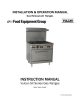 Vulcan-Hart SX Series Gas Range Operating instructions