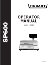 Hobart SP600 Scale Operating instructions