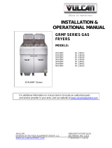 VULCAN & WOLF GRMF Series Fryer Gas Operating instructions