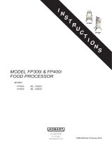 Hobart FP300i_FP400i Food Processors User manual