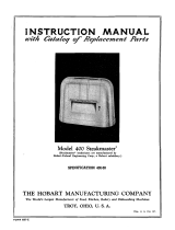 Hobart 400 Tenderizer User manual