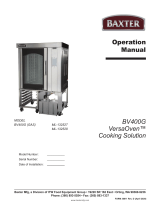 Baxter BV400 Versa Oven Operating instructions