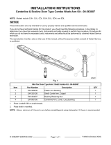 Centerline Door Type Combo Wash Arm Kit Installation guide