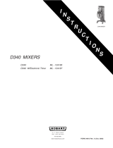 Hobart D340 Mixer User manual