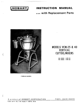 Hobart VCM25 VCM40 Cutter Mixer User manual