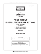 Western 1980-91 Ford Bronco/F-150 4X4; 1980-91 F-250/350 Super Duty 4X4 & 2X4 #1349/#63710 Installation guide