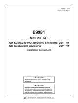 Western 69981 2011-19 GM K2500/2500HD/3500/3600, GM C3500/3600 Silv/Sierra Installation guide