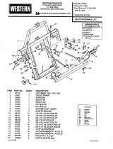 Western 1260 Mount #61600 Ford Bronco & F250 2WD 1992 & Later Parts List & Installation Instructions