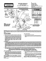 Western 1390 Mount #60520 F-250/350 4x4 Diesel Parts List & Installation Instructions