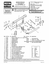 Western 1265 Ford Bronco 4x4 & F250 2WD 1992-93 Mount #61800; Hydraulics Box #56365; Harness Kit #61590 Parts List & Installation Instructions