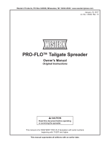 Western PRO-FLO (Serial numbers 115297 & higher) Owner's manual