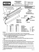 Western Snow Deflector Assembly #59850 (7-1/2') & 61006 (8-1/2') Parts List & Installation Instructions