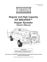 Fisher Regular & High Capacity ICE BREAKER (Serial numbers 0609 - 0805) Owner's manual