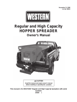 Western Regular & High Capacity (#5503 - 6998) Owner's manual