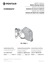 Pentair HYD838 Battery Backup System Owner's manual