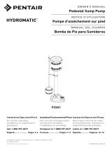 Pentair P33A1 Hydromatic Pedestal Sump Pump Owner's manual