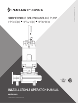 Hydromatic HPS 4SD(X), 4HD(X), 6MD(X) Submersible Solids Handing Pump Owner's manual