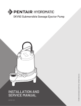 Hydromatic SKV50 Submersible Sewage Ejector Pump Owner's manual