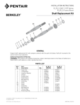 Berkeley SAE & Frame Mount Shaft Replacement Kit Operating instructions