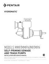 Hydromatic MMP/MMPH/MP/MPH Self-Priming Sewage and Trash Pumps Owner's manual