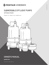 Hydromatic SPD50H-100H Series Submersible Effluent Pumps Owner's manual