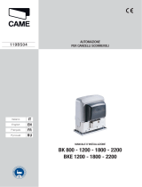 CAME BK - CONTROL BOARD ZBK/ZBKE Installation guide