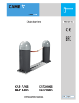 CAME CAT1AAGS-CAT1AACS Installation guide
