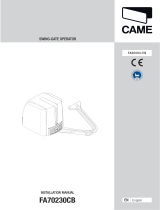 CAME FA70230CB Installation guide