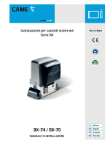 CAME BX-74/78, CONTROL BOARD ZBX7N Installation guide