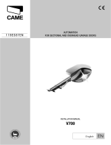 CAME V700 Installation guide