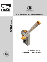 CAME GARD 8 Installation guide