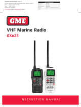 GME VHF Marine Radio GX625 Owner's manual