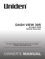 Uniden DASH VIEW 30R Vehicle Recorder Owner's manual