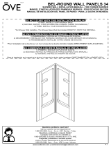 OVEBel 34 Chrome Shower Door