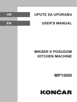 Koncar MP1000I Owner's manual