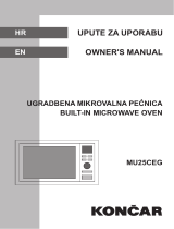 Koncar MU25CEG Owner's manual