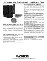 Sera KOI Professional 12000 Pond Filter User manual