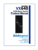 Thinklogical VX640 Matrix Switch User manual