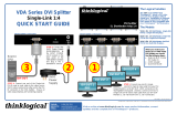 Thinklogical DVI Splitter/Distribution Amp Single Link 1:4 Quick start guide