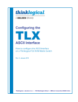 Thinklogical Configuring the TLX ASCII Interface User manual
