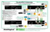Thinklogical StudioPRO Extender Dual Link Single-mode Fiber Quick start guide