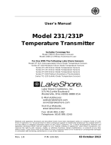 Lakeshore 231, 231P, and 234 Temperature Transmitters User manual