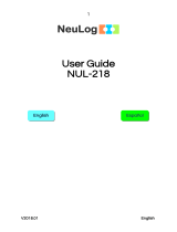 NeuLog NUL-218 User guide