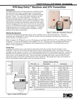 DMP Electronics 570 Easy EntryTM Receiver and 575 Transmitter Installation guide