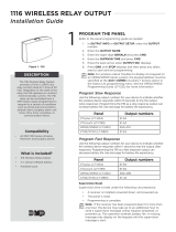 Digital Monitoring Products 1116 Wireless Relay Output Installation guide